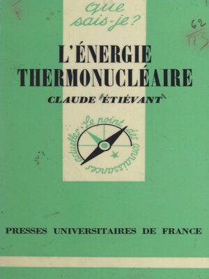 cover image of L'énergie thermonucléaire